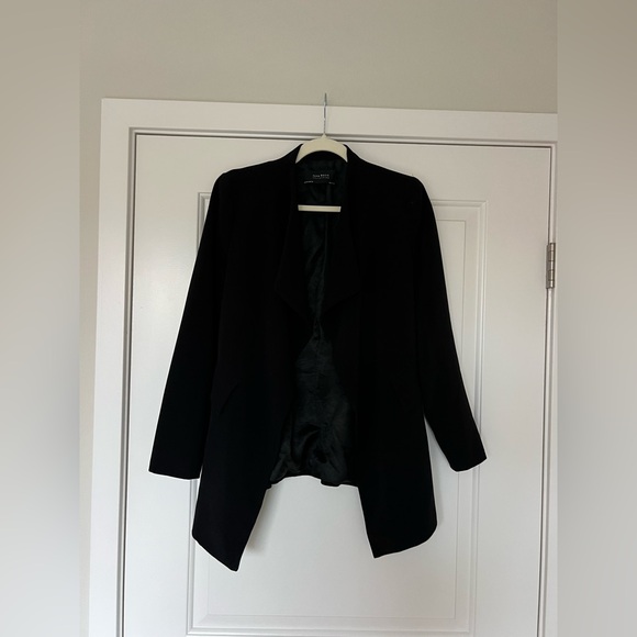 Zara Black Women's Blazer size M stretchy - Picture 1 of 3